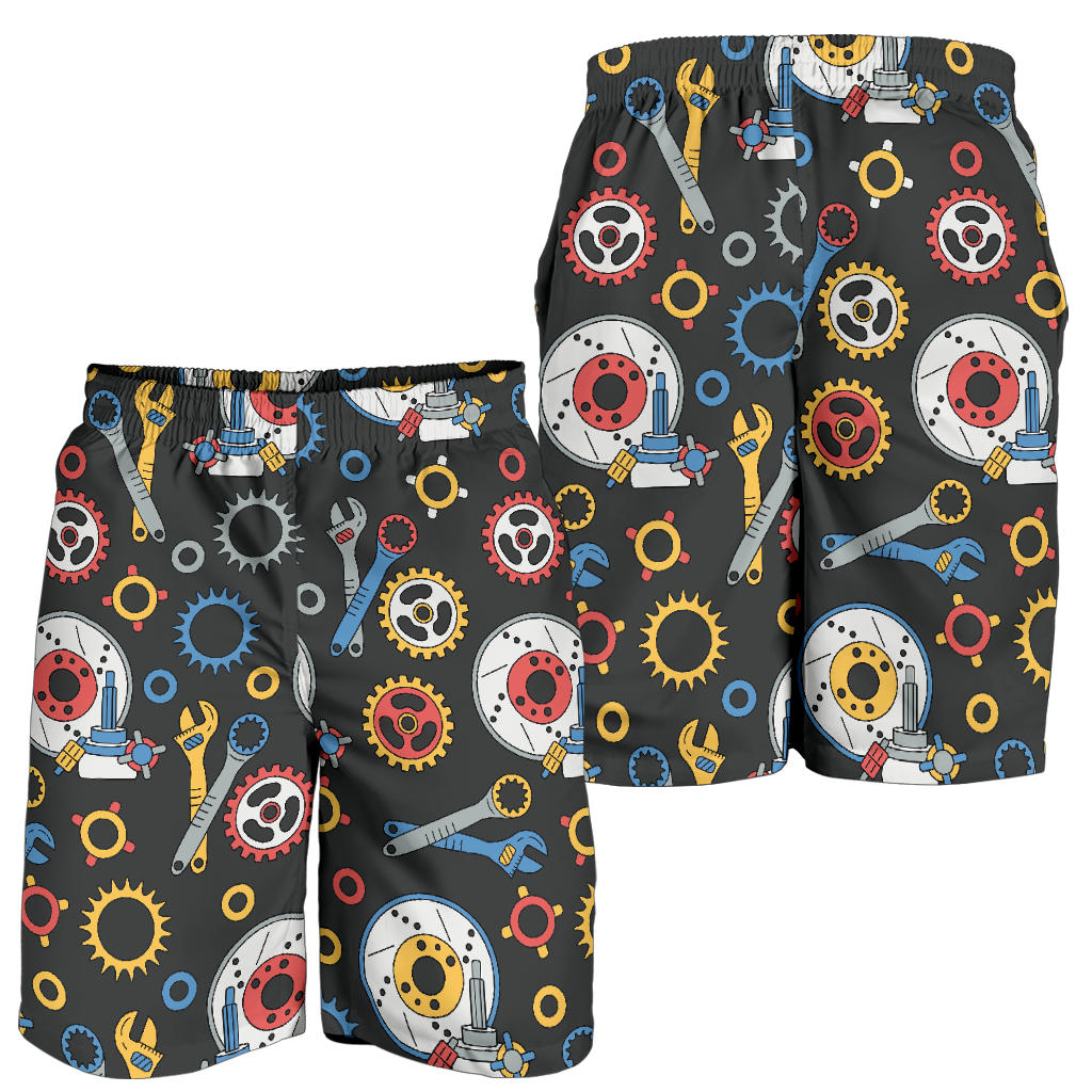 Mechanic Pattern Print Design 01 Mens Shorts