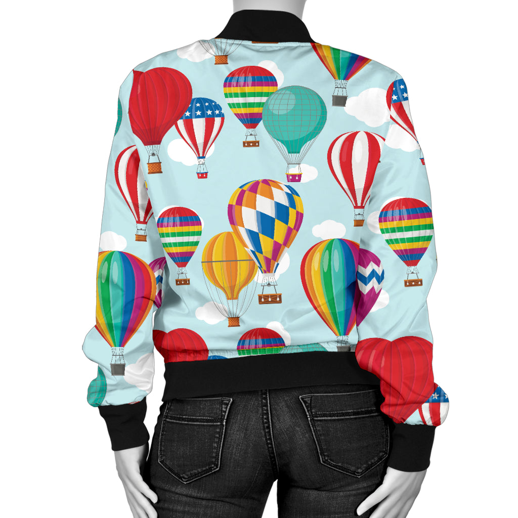 Ballon Pattern Print Design 07 Women's Bomber Jacket