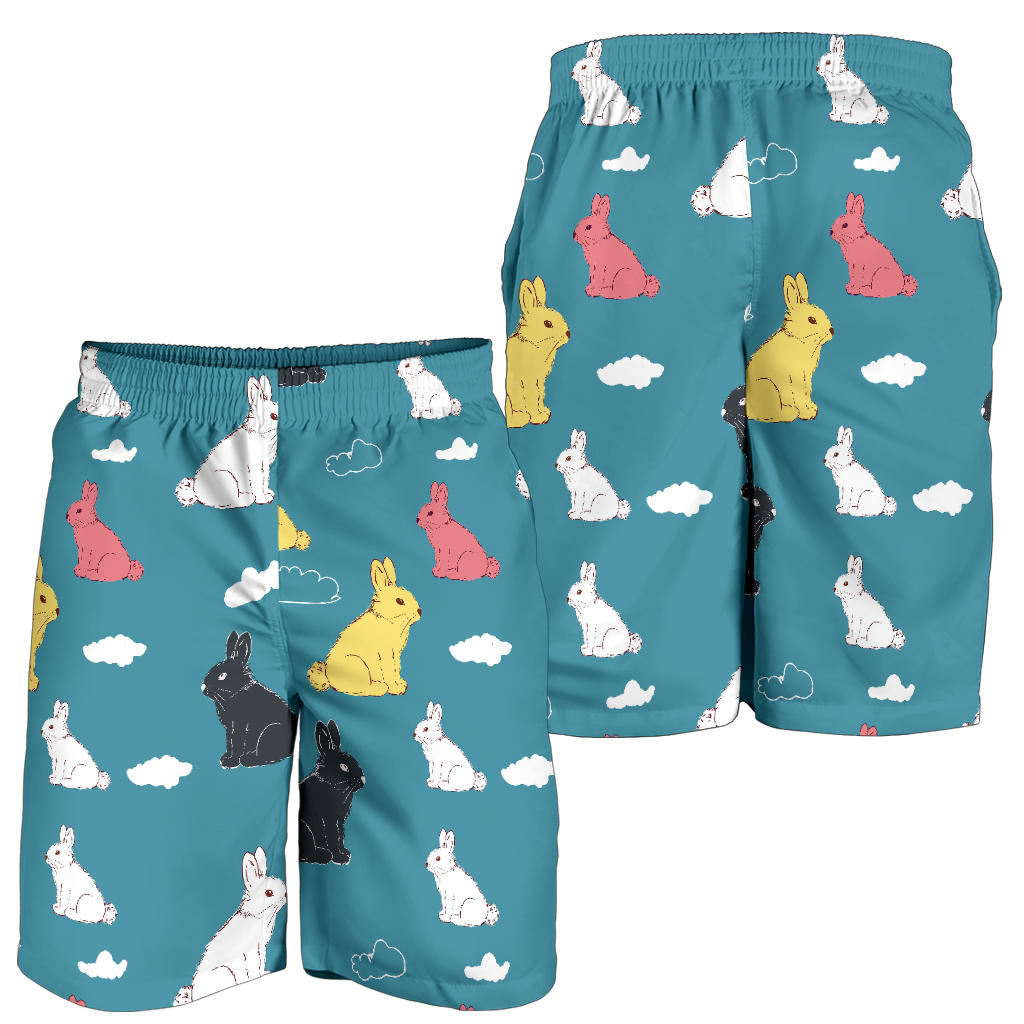 Rabbit Pattern Print Design RB014 Mens Shorts
