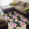 Lily Pattern Print Design LY01 Area Rugs