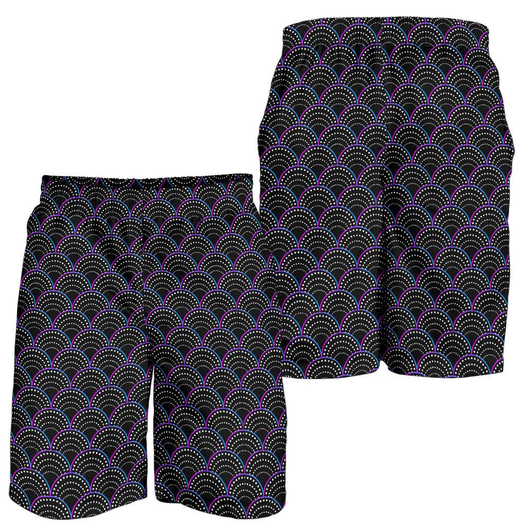 Mermaid Pattern Print Design 09 Mens Shorts