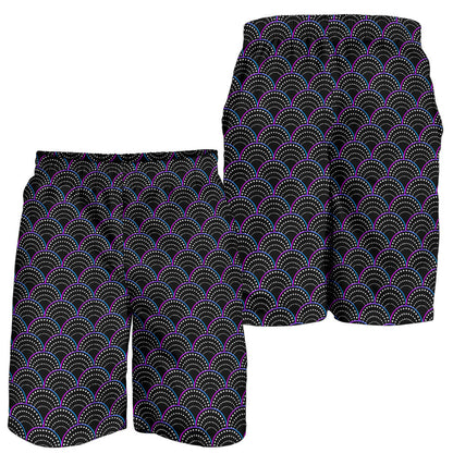 Mermaid Pattern Print Design 09 Mens Shorts