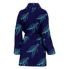 Sea Turtle Pattern Print Design T04 Women Bathrobe