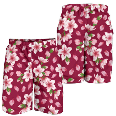 Cherry Blossom Pattern Print Design CB06 Mens Shorts