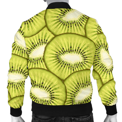 Kiwi Pattern Print Design KW07 Men Bomber Jacket