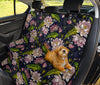 Lotus Embroidered Pattern Print Design LO06 Rear Dog  Seat Cover