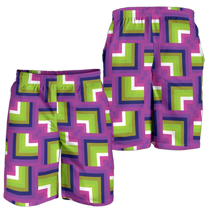 Optical illusion Pattern Print Design A05 Mens Shorts