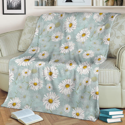 Daisy Pattern Print Design DS012 Fleece Blanket