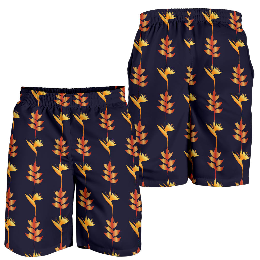 Heliconia Pattern Print Design HL06 Mens Shorts