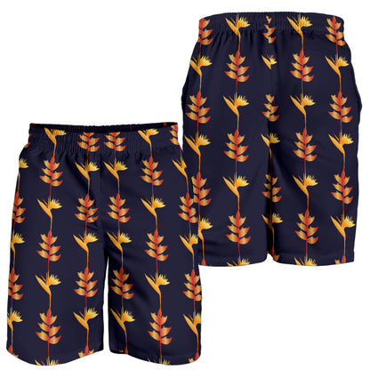 Heliconia Pattern Print Design HL06 Mens Shorts