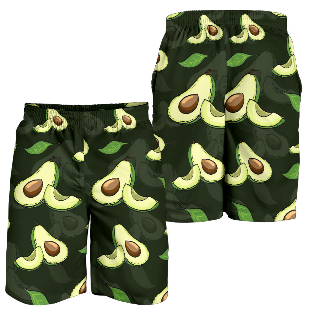 Avocado Pattern Print Design AC07 Mens Shorts