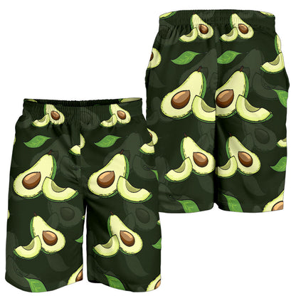 Avocado Pattern Print Design AC07 Mens Shorts