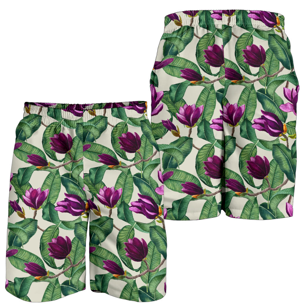 Magnolia Pattern Print Design MAG07 Mens Shorts