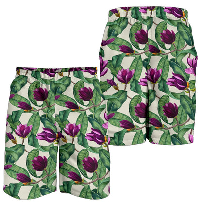 Magnolia Pattern Print Design MAG07 Mens Shorts