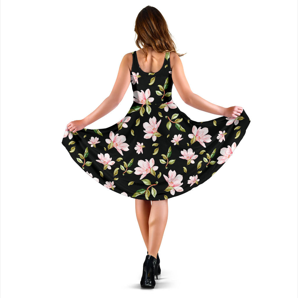 Magnolia Pattern Print Design MAG01 Midi Dress