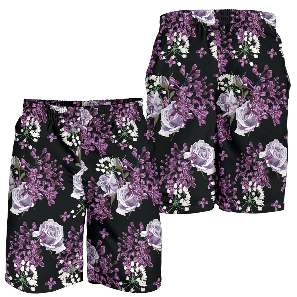 Lilac Pattern Print Design LI04 Mens Shorts