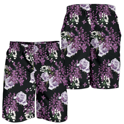 Lilac Pattern Print Design LI04 Mens Shorts