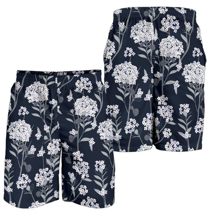 Hydrangea Pattern Print Design HD07 Mens Shorts