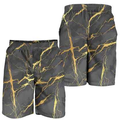 Marble Pattern Print Design 02 Mens Shorts