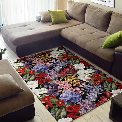 Summer Floral Pattern Print Design SF04 Area Rugs