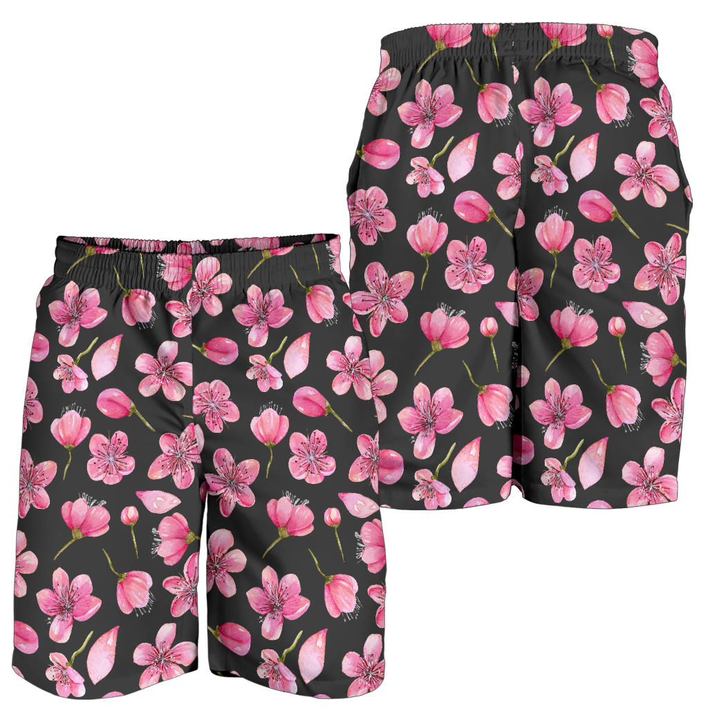 Apple blossom Pattern Print Design AB03 Mens Shorts
