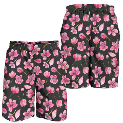 Apple blossom Pattern Print Design AB03 Mens Shorts