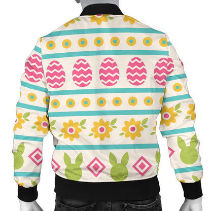 Easter Eggs Pattern Print Design RB016 Men Bomber Jacket