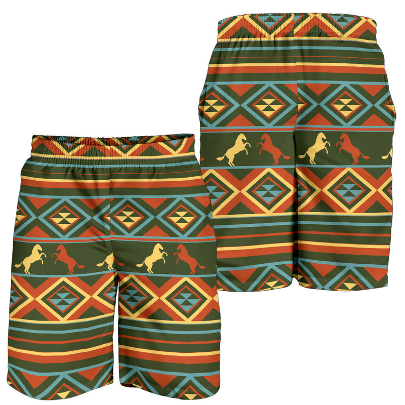 Horse Western Pattern Mens Shorts