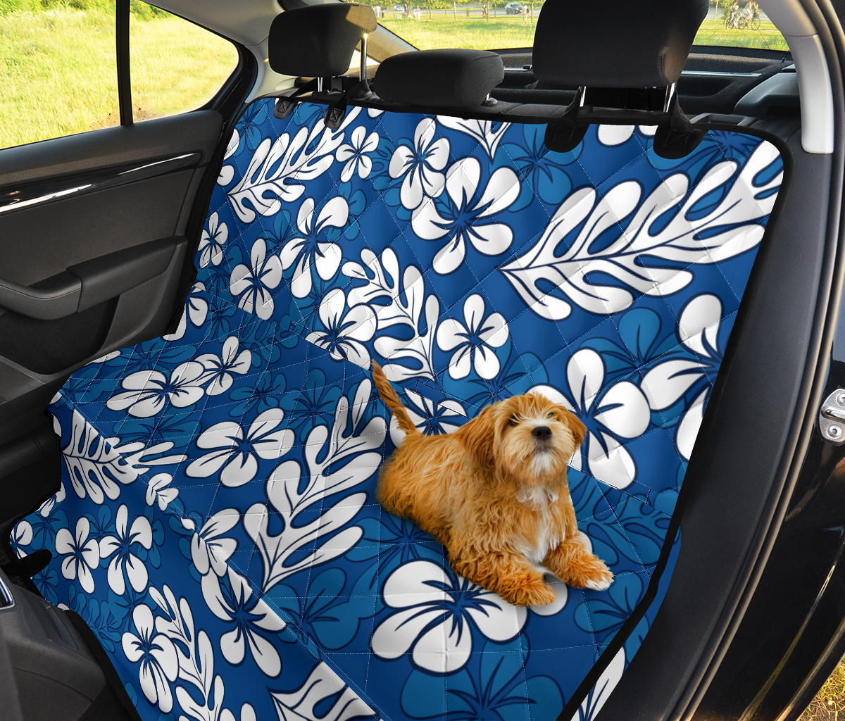 Plumeria Pattern Print Design PM015 Rear Dog  Seat Cover