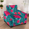 Red Hibiscus Pattern Print Design HB017 Armchair Slipcover