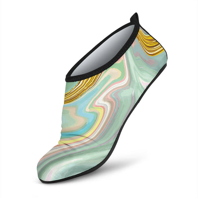 Gold Sweet Marble Aqua Water Shoes