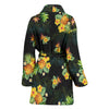 Pineapple Tropical Flower Print Pattern Women Bathrobe