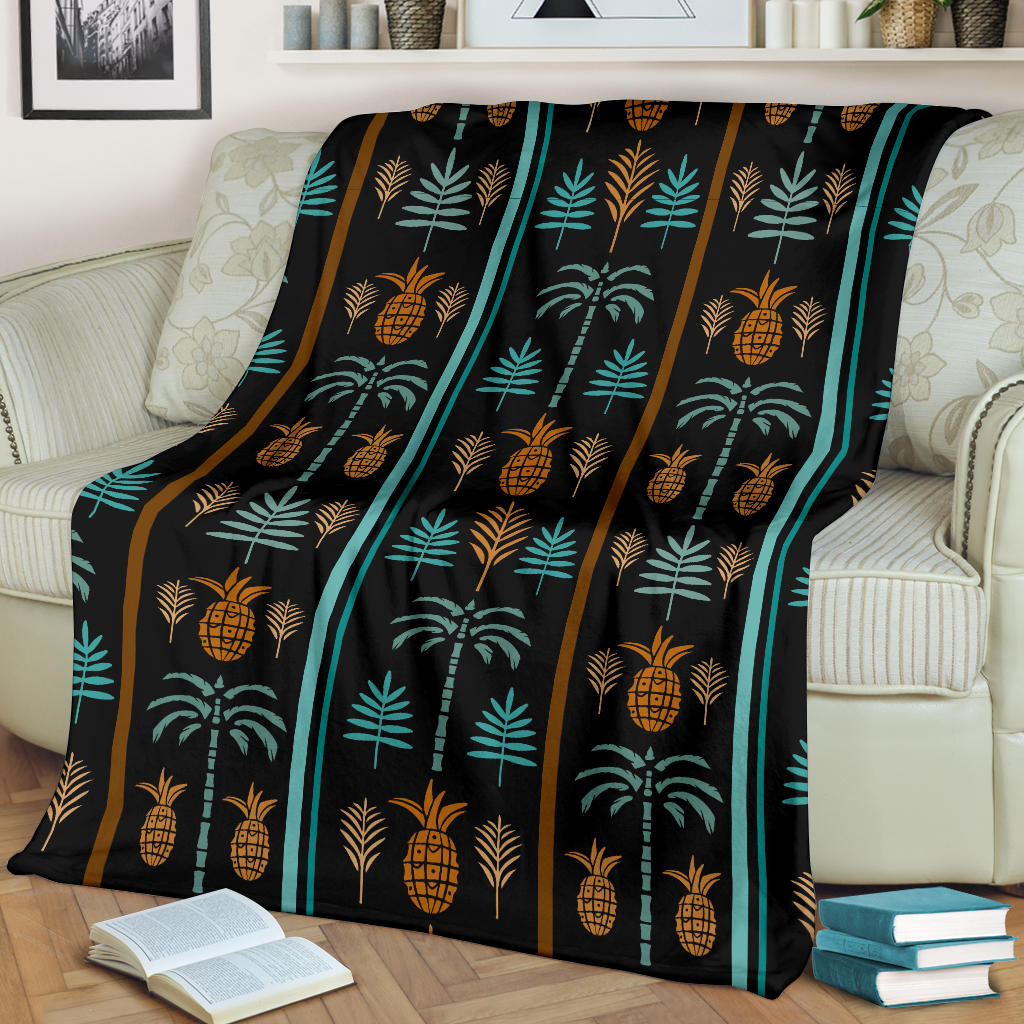 Hawaiian Themed Pattern Print Design H023 Fleece Blanket