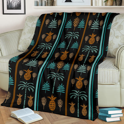 Hawaiian Themed Pattern Print Design H023 Fleece Blanket
