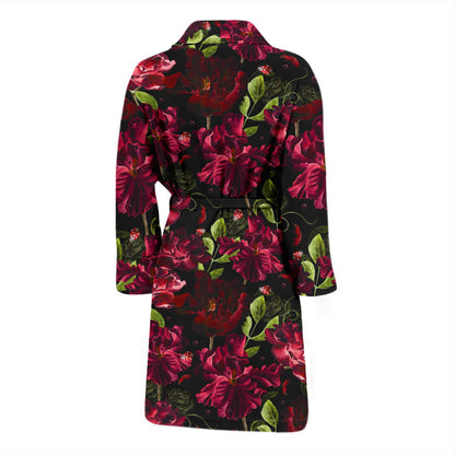 Iris Pattern Print Design IR03 Men Bathrobe