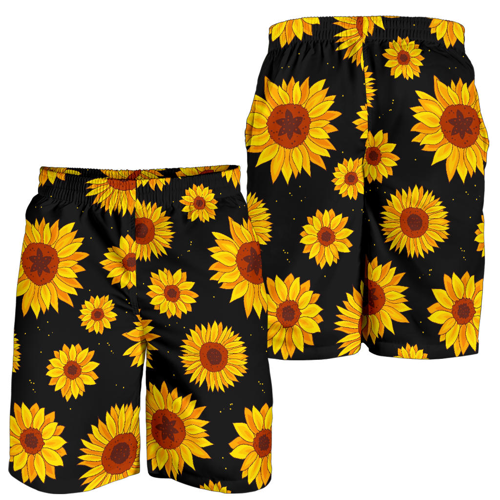 Sunflower Pattern Print Design SF09 Mens Shorts