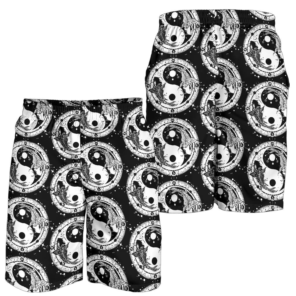 Yin Yang Koi Fish Mens Shorts