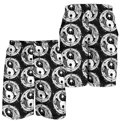 Yin Yang Koi Fish Mens Shorts
