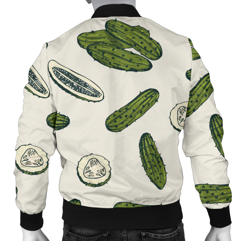 Cucumber Pattern Print Design CC05 Men Bomber Jacket