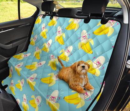 Banana Pattern Print Design BA07 Rear Dog  Seat Cover