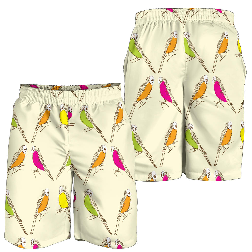 Parakeet Pattern Print Design A01 Mens Shorts