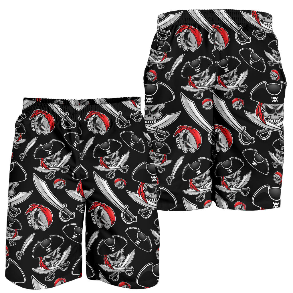Pirate Pattern Print Design A05 Mens Shorts