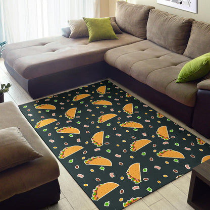 Taco Pattern Print Design TC02 Area Rugs
