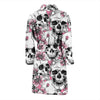 Cherry Blossom Pattern Print Design CB03 Men Bathrobe