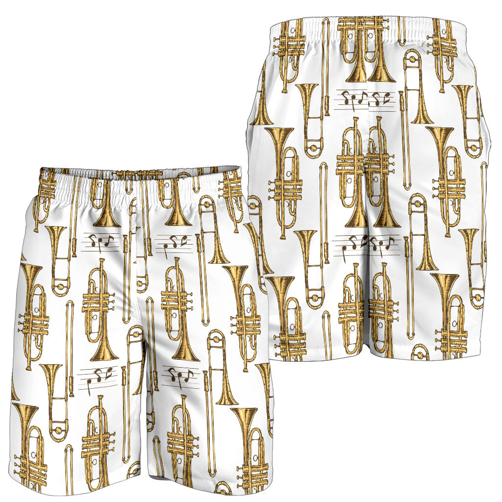 Trombone Pattern Print Design 04 Mens Shorts