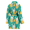 Easter Eggs Pattern Print Design RB02 Women Bathrobe