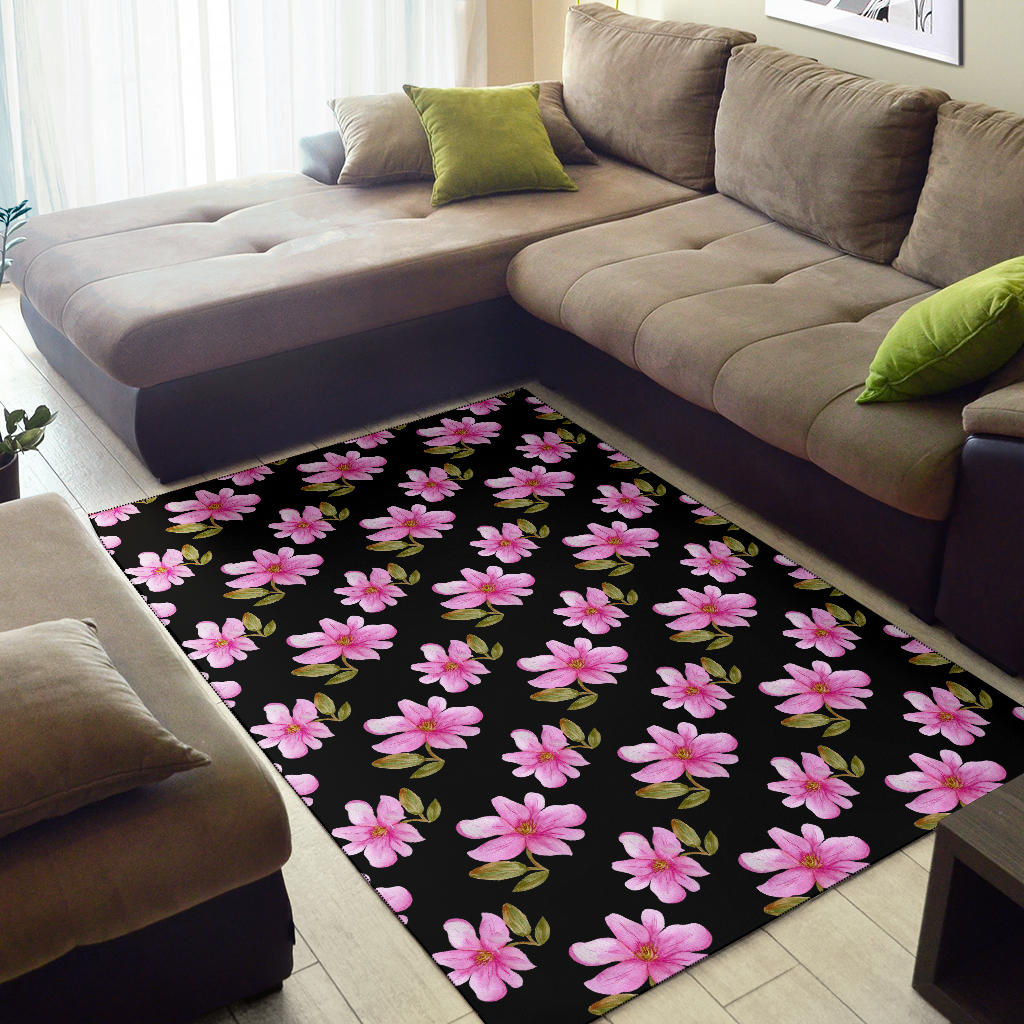 Magnolia Pattern Print Design MAG06 Area Rugs