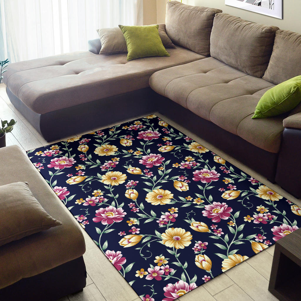 Gerberas Pattern Print Design GB03 Area Rugs