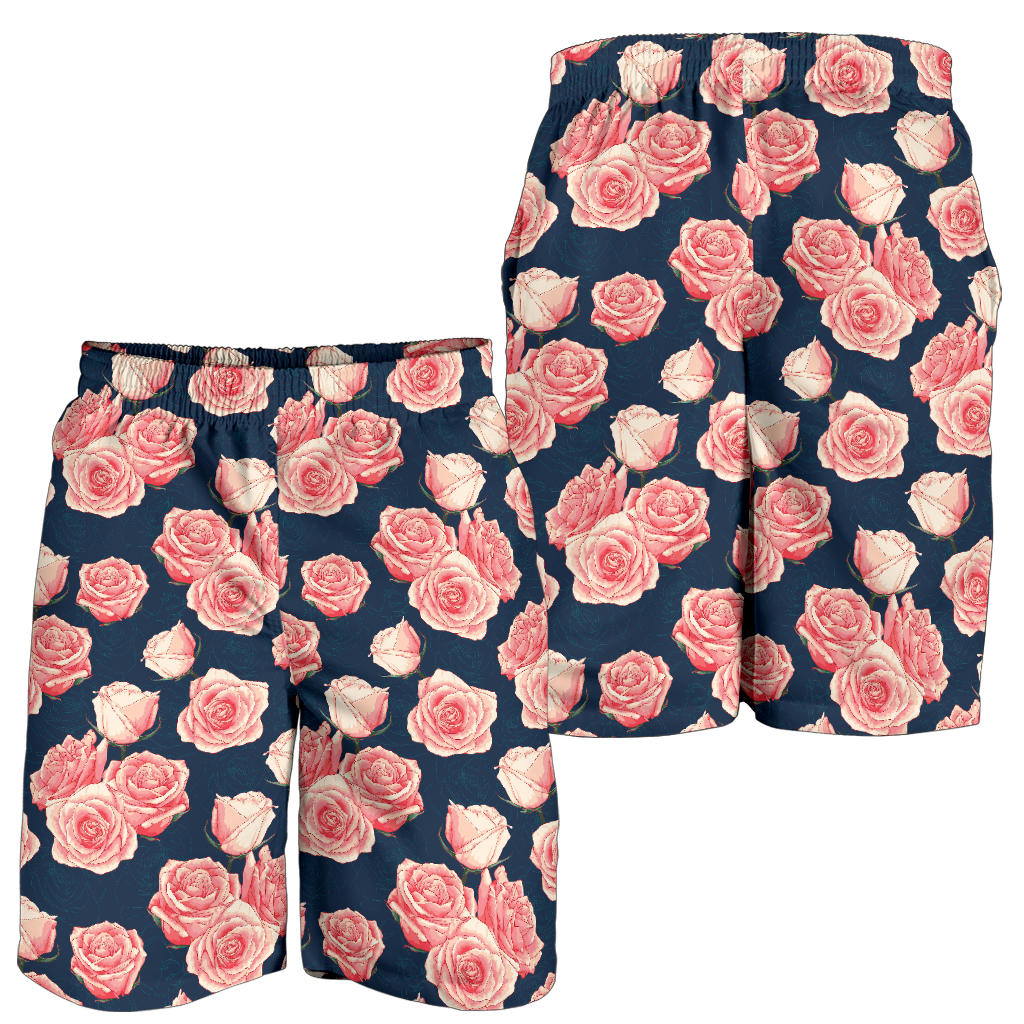 Rose Pattern Print Design A03 Mens Shorts