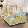 Gold Sweet Marble Armchair Slipcover